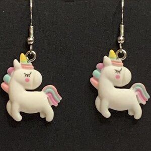 Unicorn Earring, Gift Idea, Unicorn Jewelry, Cute Earrings, Silly Earrings, Fun